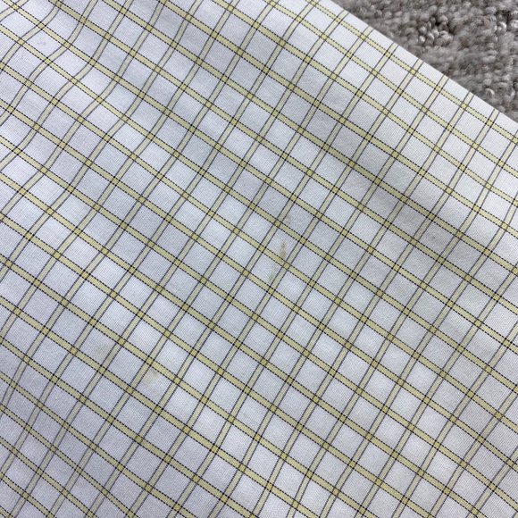 Brooks Brothers Regent Fit Shirt Men 16.5 - 2/3 1818 Beige Yellow Checkered Polo - Picture 7 of 11